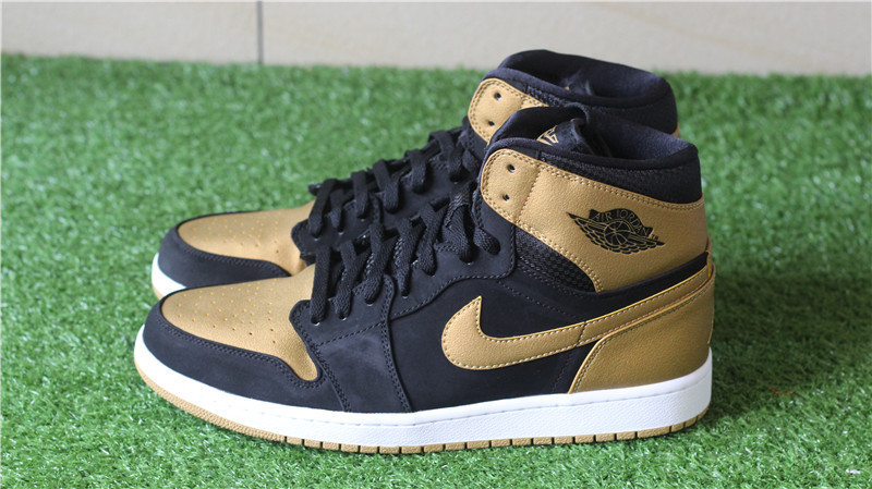 Air Jordan 1 I Retro High OG Black Gold Metallic